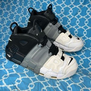 Nike Men’s size 12 Air More uptempo tri color high top sneakers multi rare shoes